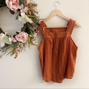 Universal Thread Sleeveless Stripe Square Neck Top